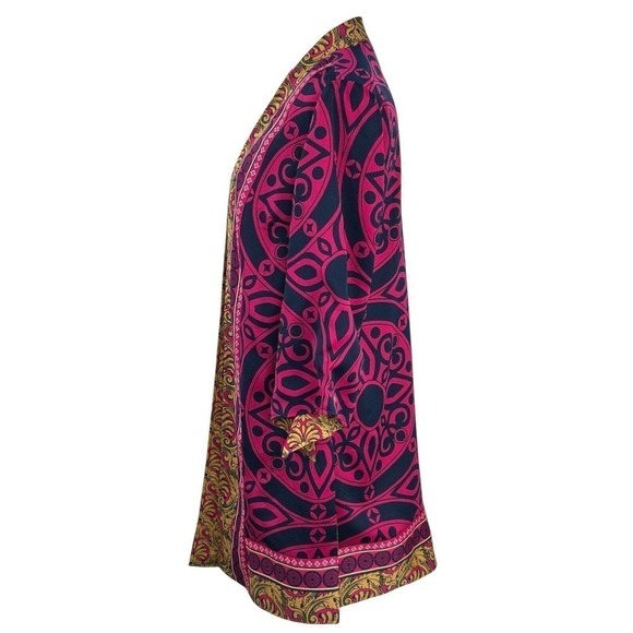 Chico’s Reversible Kimono Top Jacket Duster Silky Smooth Open Front Size 0 - S/4 - Picture 7 of 16